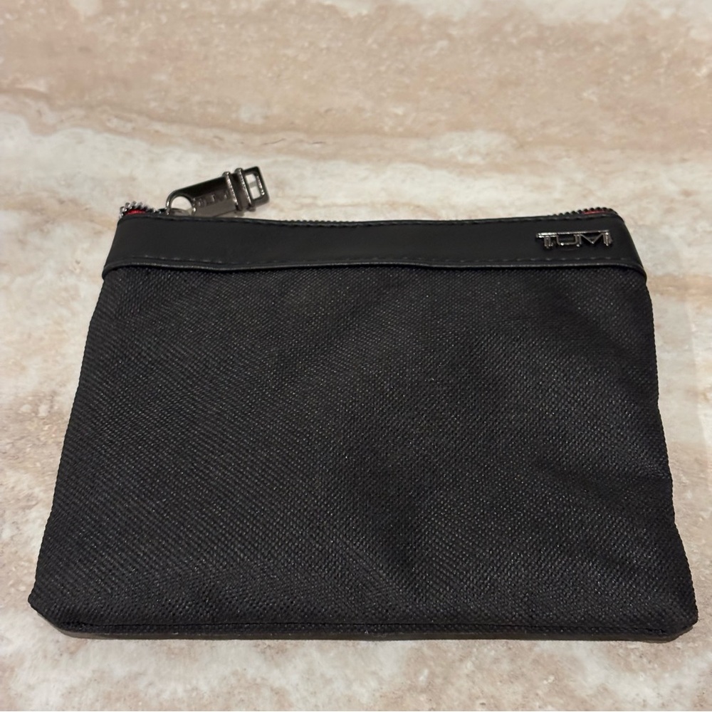 Tumi nylon zip cosmetic pouch